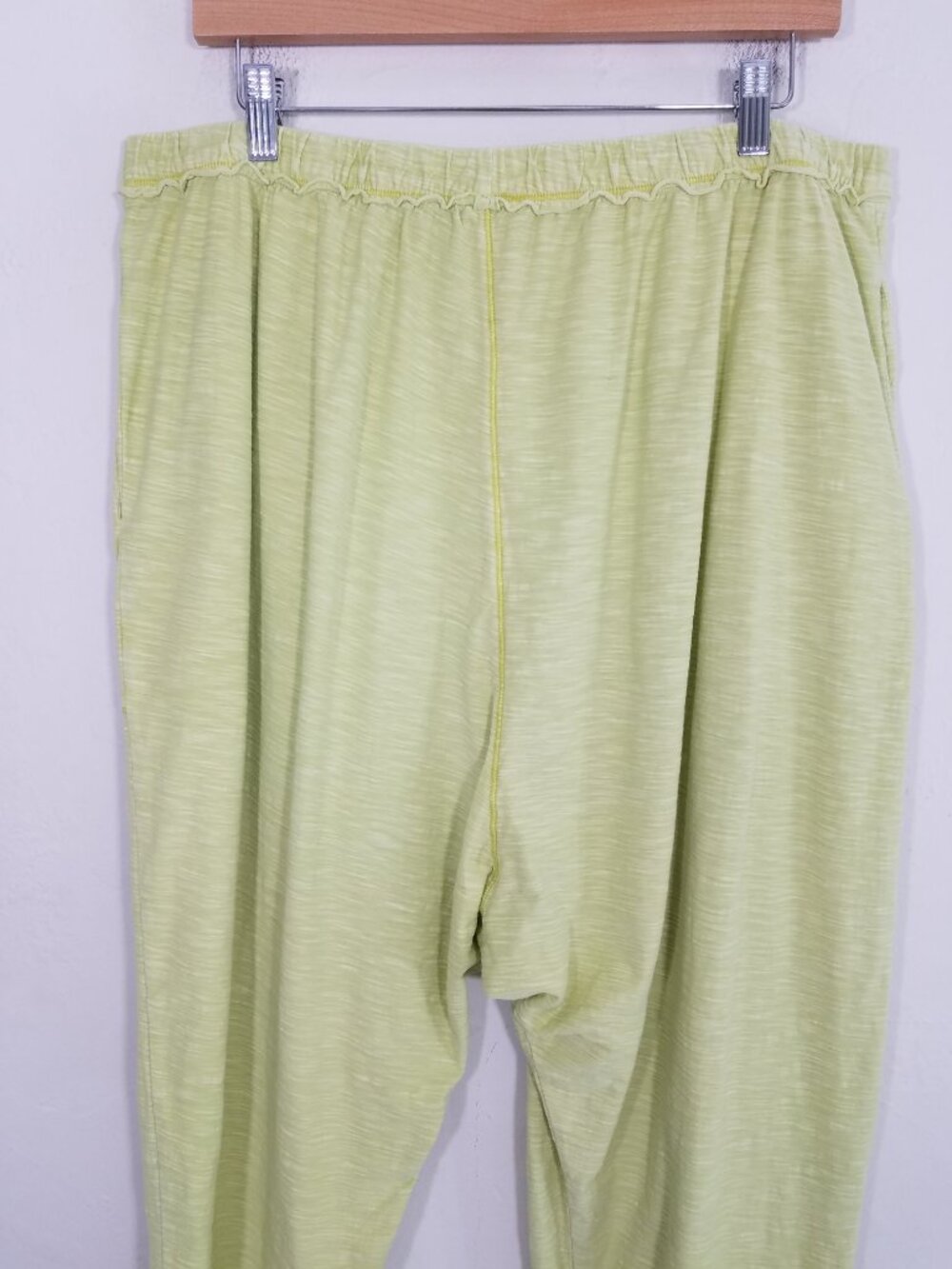 Intimately By Free People Cotton Pull-On Pants Green Size XL - Picture 5 of 6